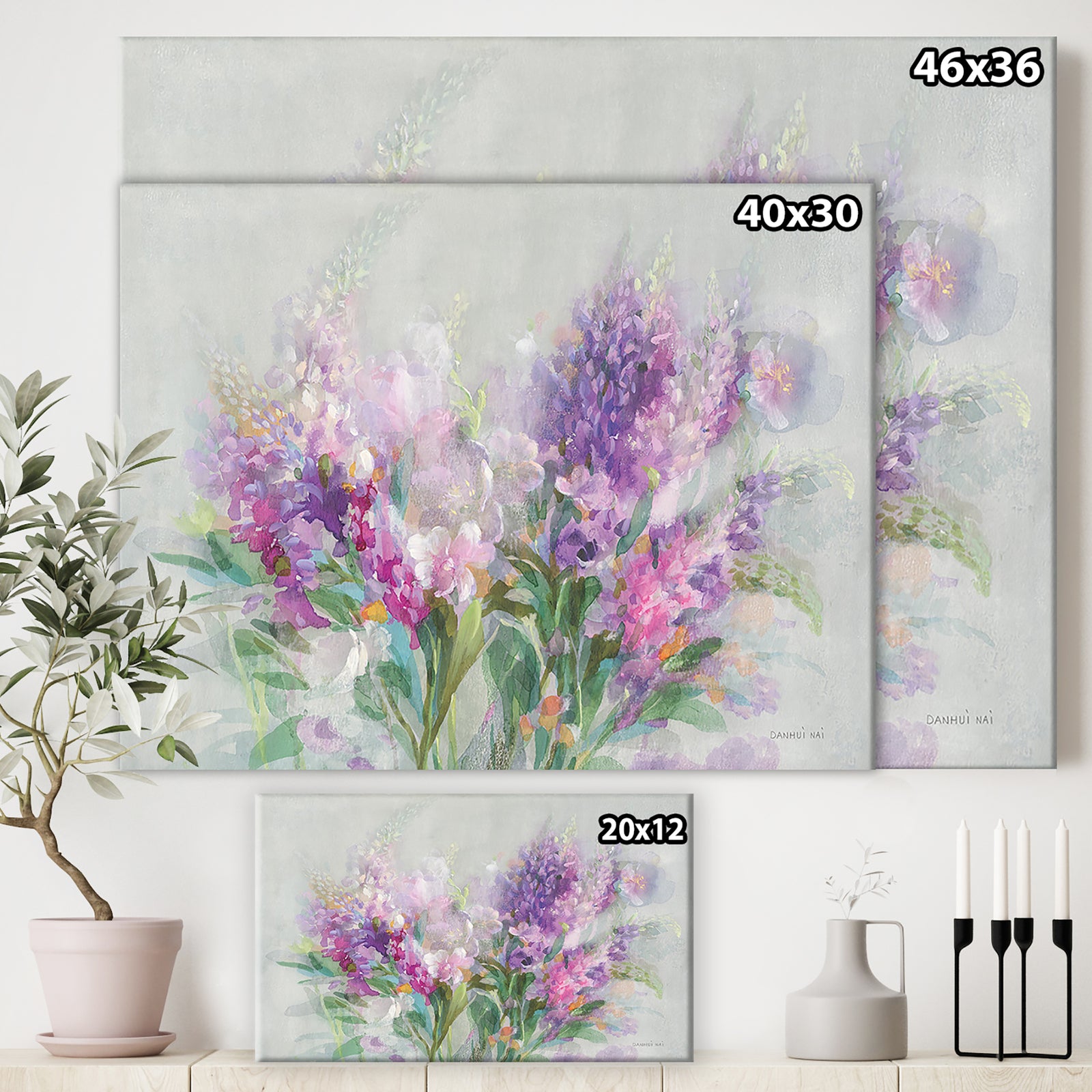 Garden Abundance - Cottage Canvas Wall Art