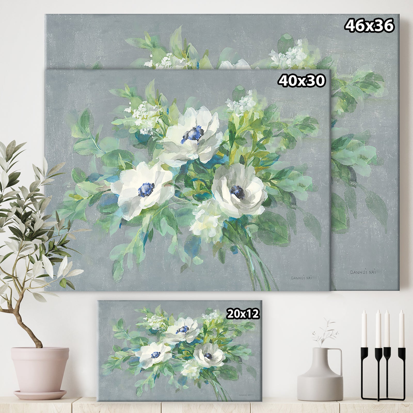 Bouquet for You - Cottage Canvas Wall Art