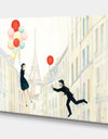 Porch Den 'RW Aloft In Paris I - Cottage Canvas Wall Art