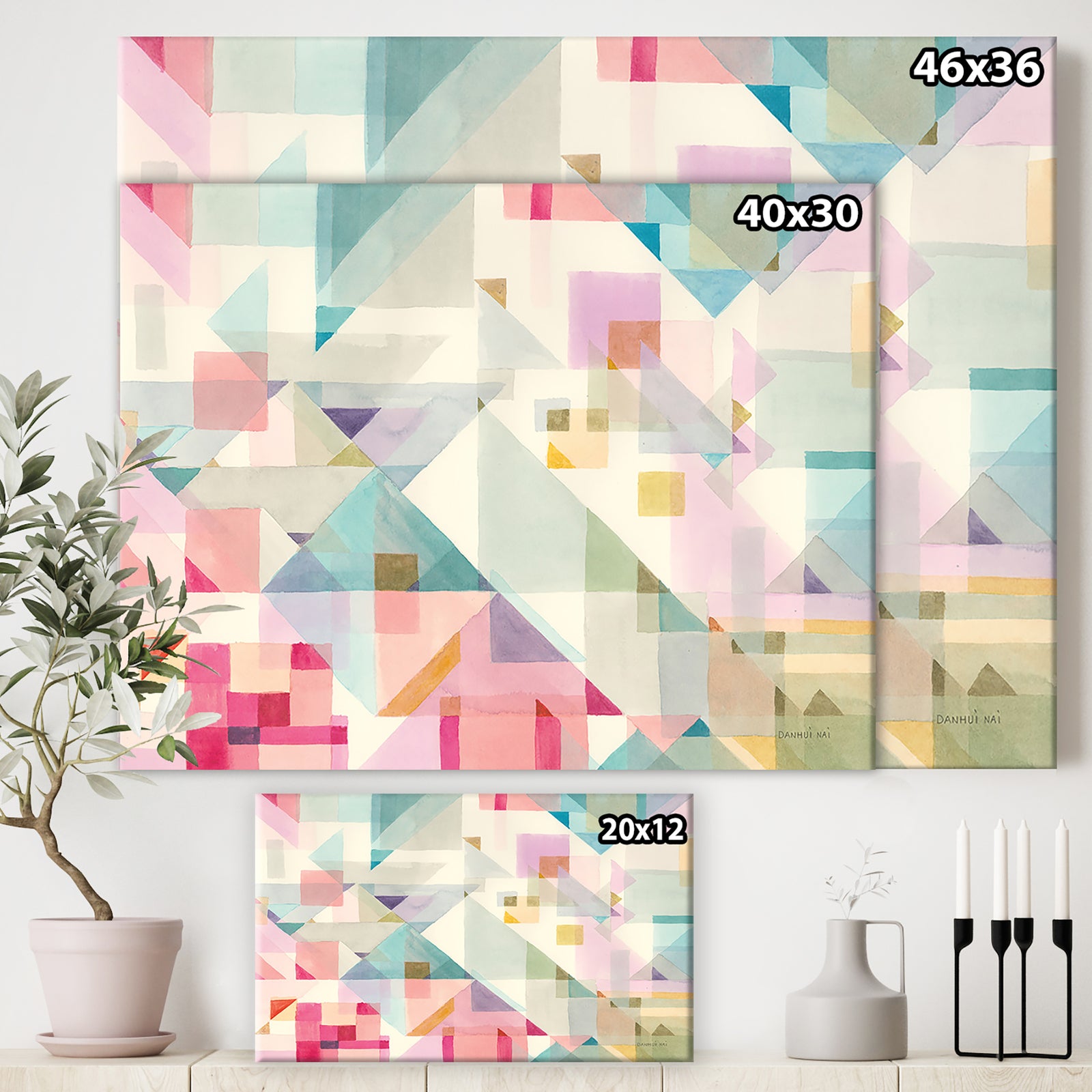 RW Try Angles I - Modern Canvas Wall Art
