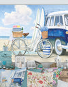 RW Beach Time I - Cottage Canvas Wall Art