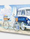 RW Beach Time I - Cottage Canvas Wall Art