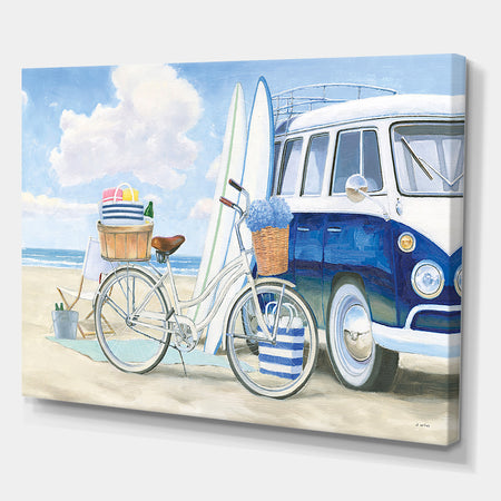 RW Beach Time I - Cottage Canvas Wall Art