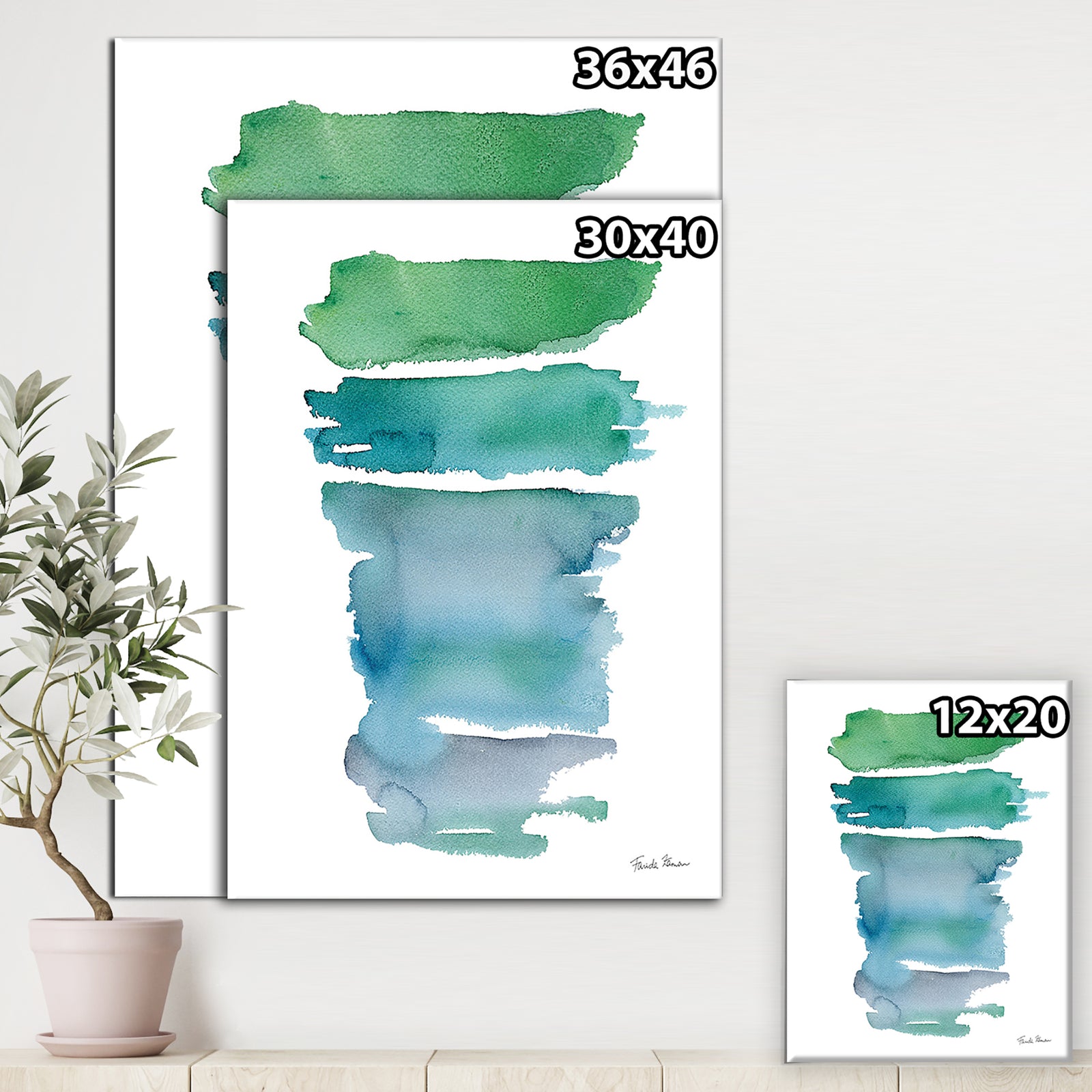 Porch Den 'Sideways I - Modern Canvas Wall Art