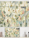 Expressive Pale Floral - Cottage Canvas Wall Art