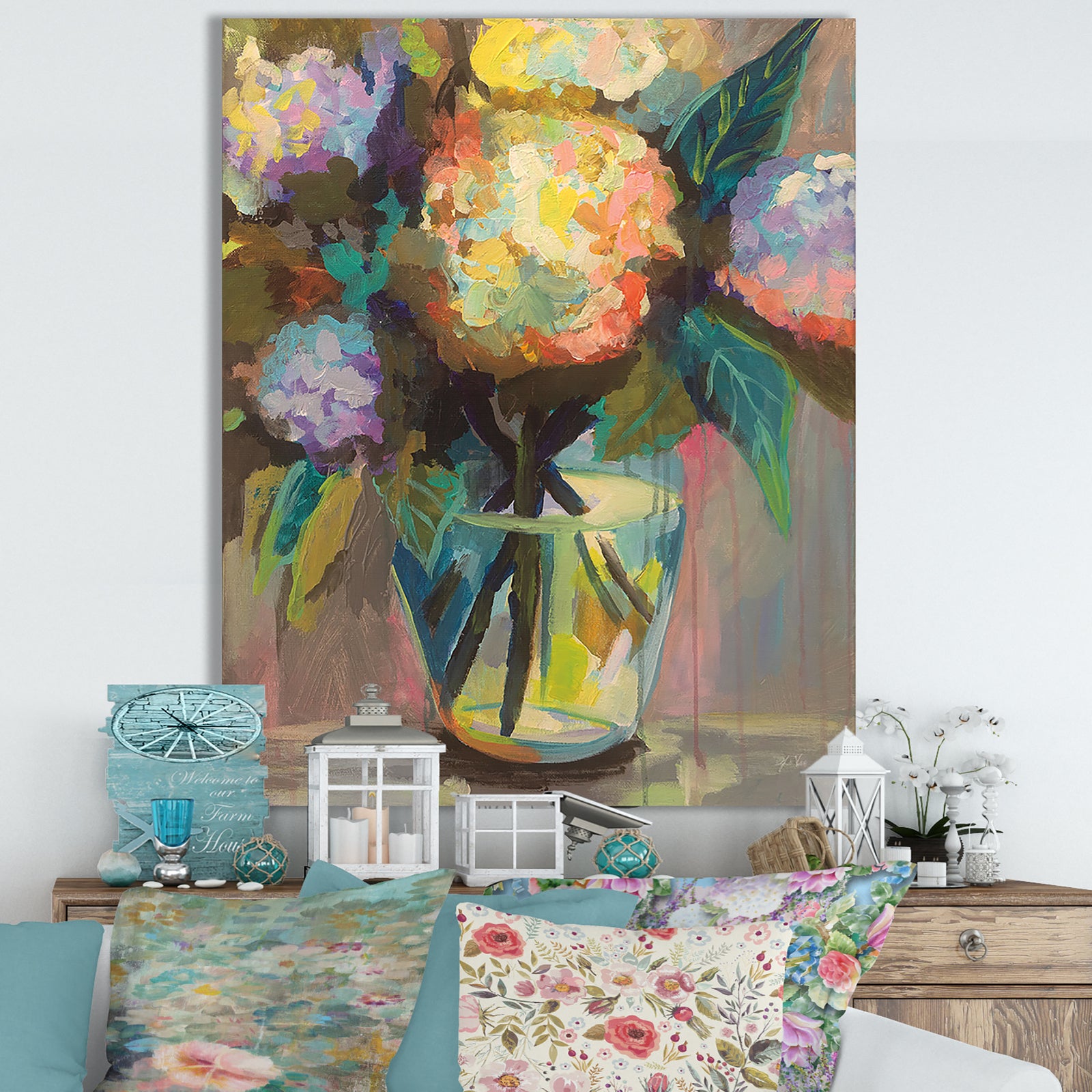 Glass Study - Cottage Canvas Wall Art