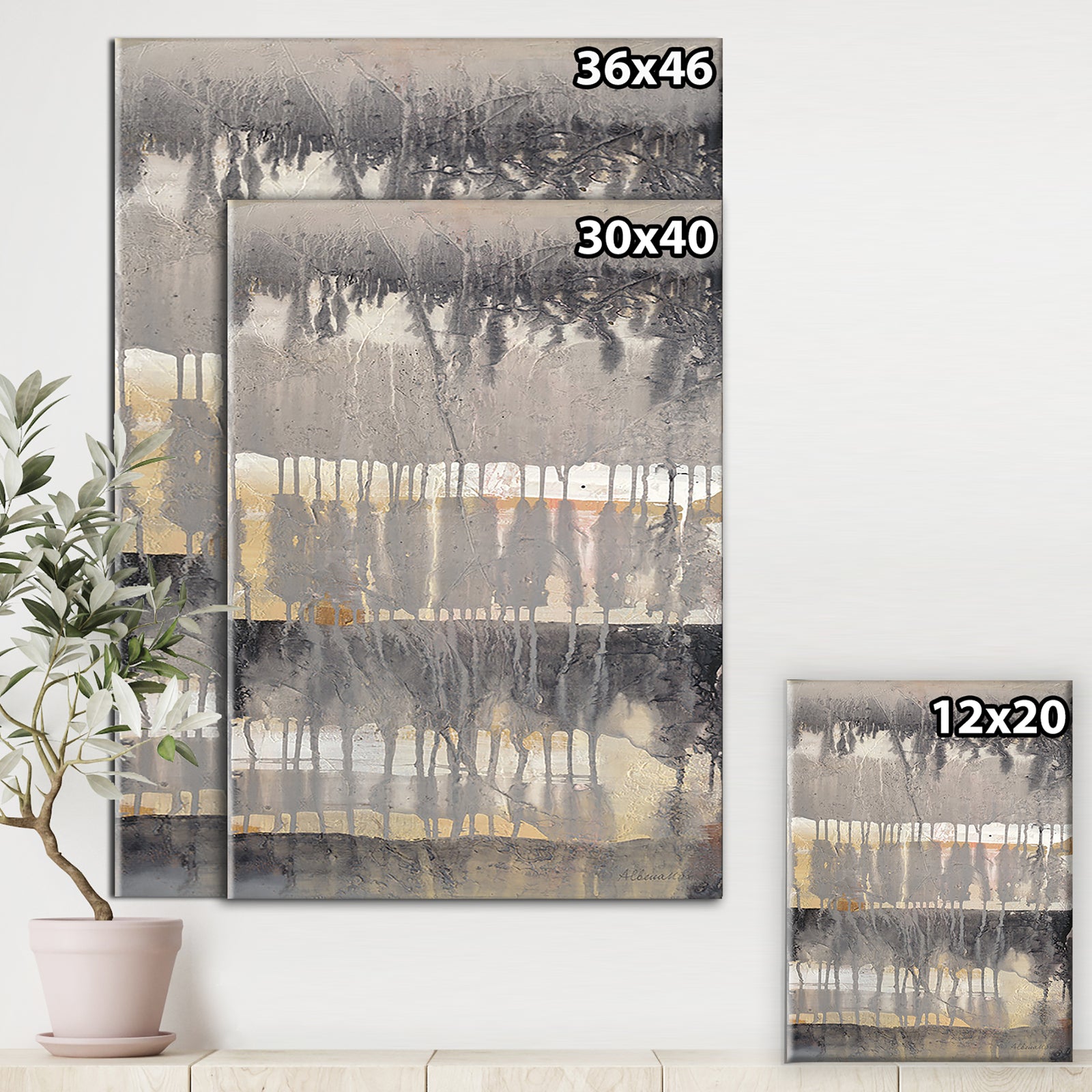 Tectonic I - Modern Canvas Wall Art