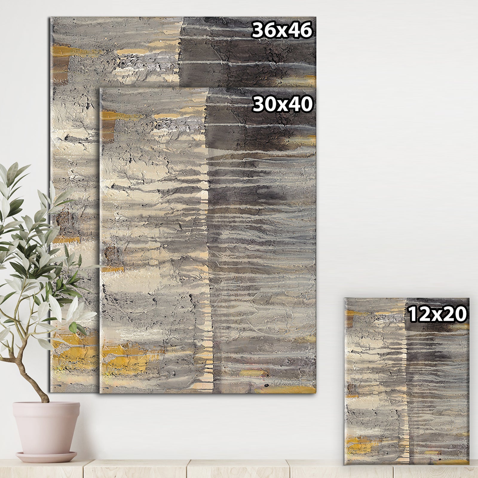 Tectonic II - Modern Canvas Wall Art