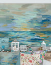 Porch Den 'Pastel Blue Sea - Cottage Canvas Wall Art