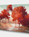 RW Autumn Lake - Cottage Canvas Wall Art