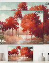 RW Autumn Lake - Cottage Canvas Wall Art