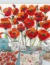 Poppin Up Poppies - Cottage Canvas Wall Art