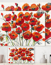 Poppin Up Poppies - Cottage Canvas Wall Art