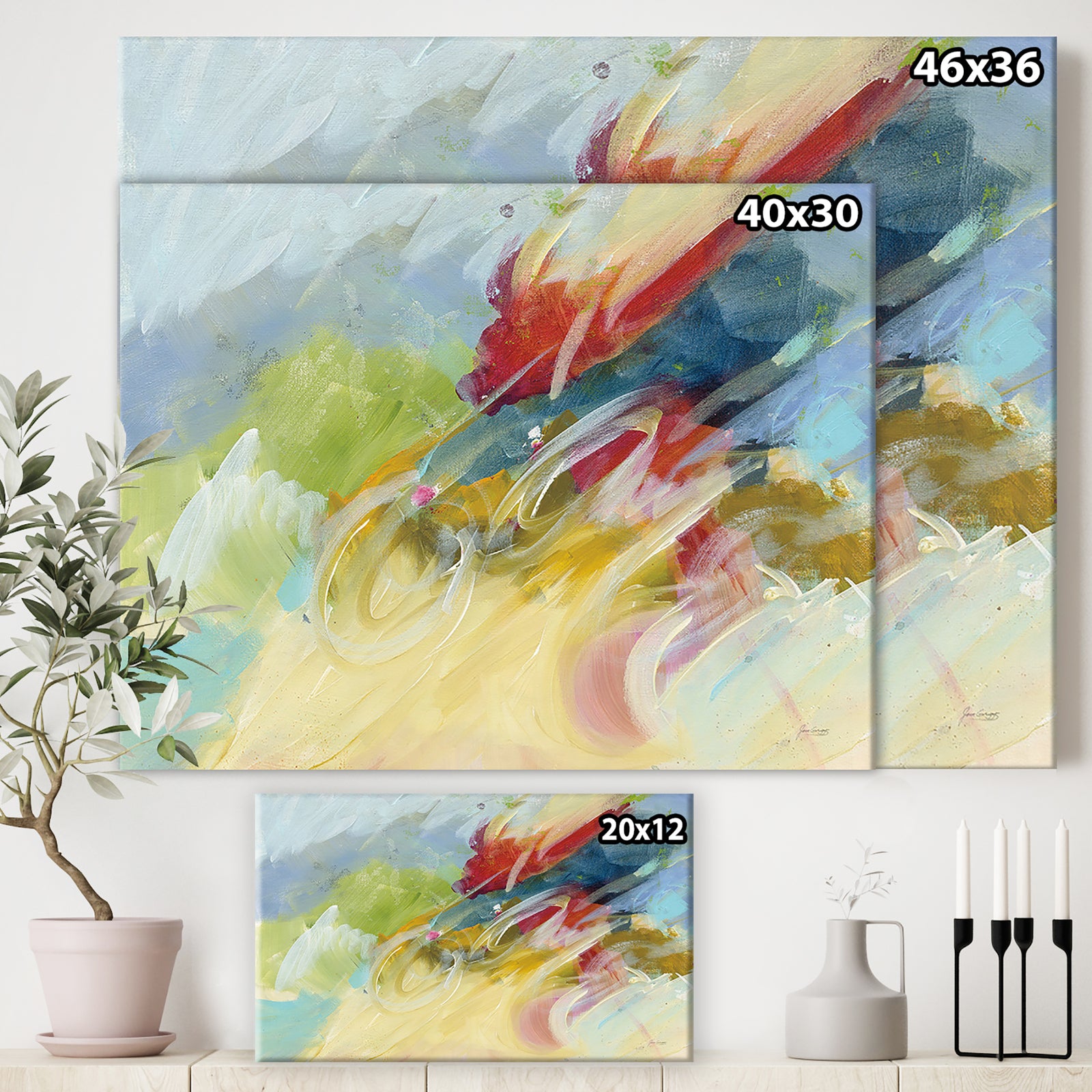 Happy - Cottage Canvas Wall Art