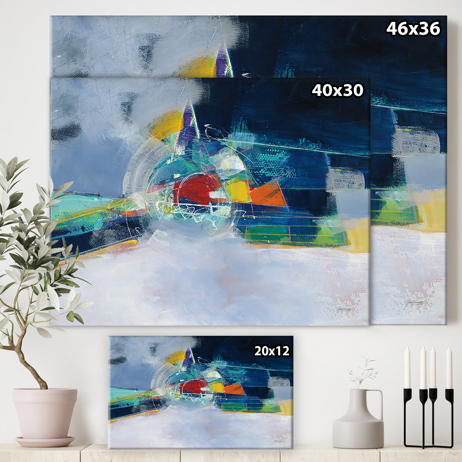 Time and Space - Cottage Canvas Wall Art