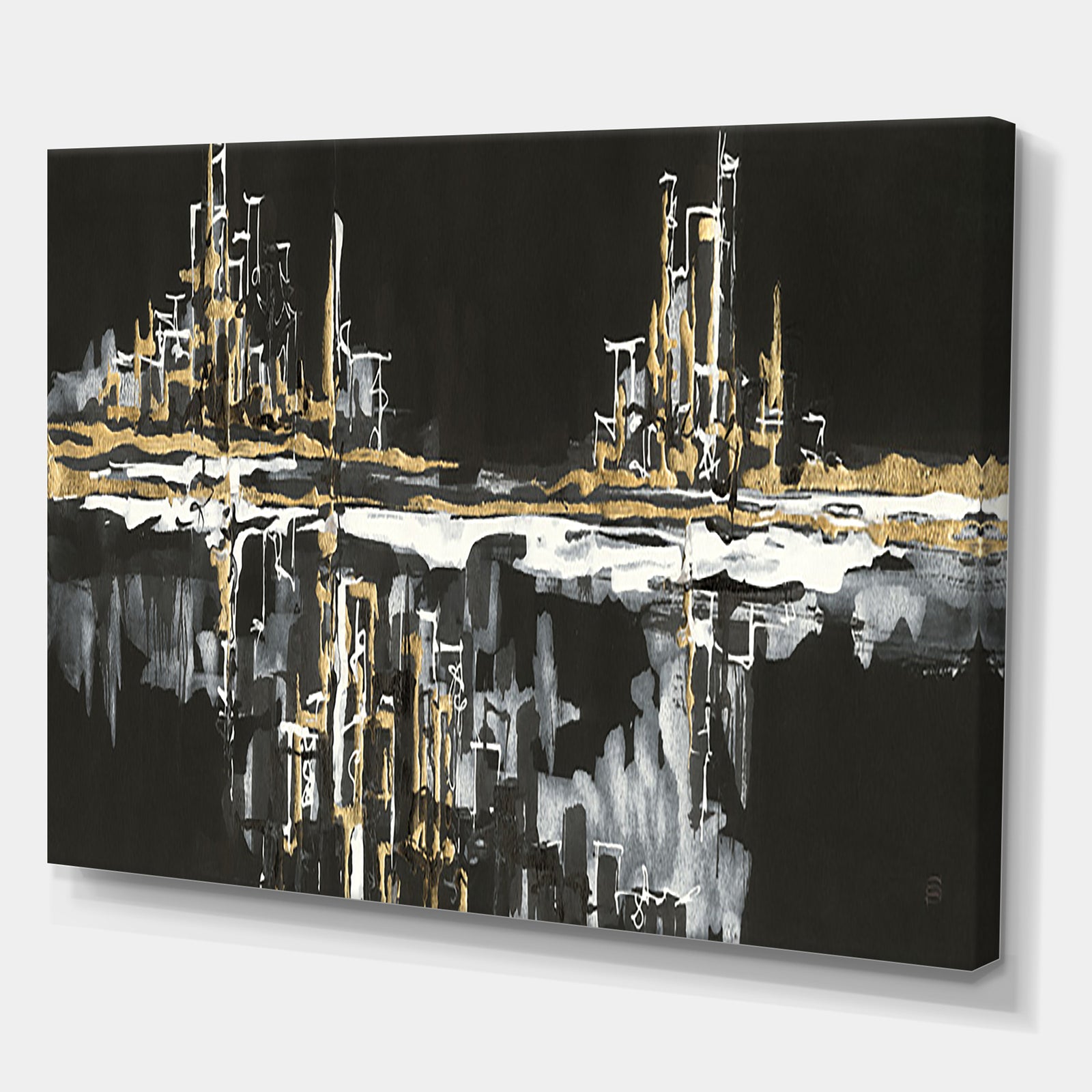 Urban Gold I - Cottage Canvas Wall Art