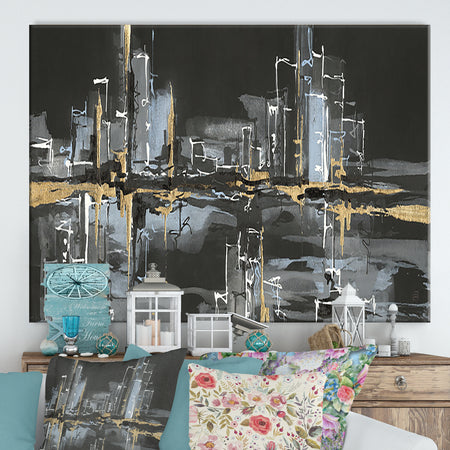 Urban Gold II - Cottage Canvas Wall Art