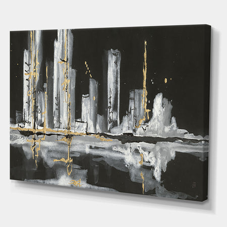 Urban Gold V - Cottage Canvas Wall Art