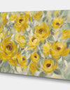 Yellow Roses - Cottage Canvas Wall Art