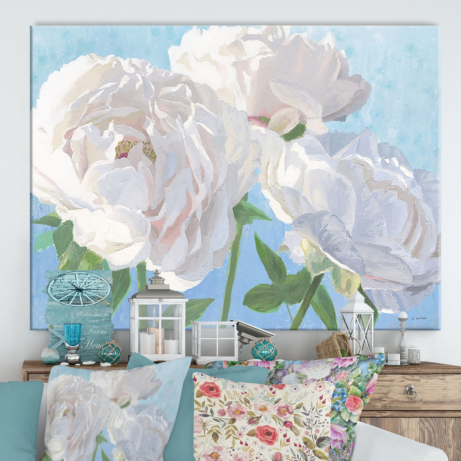 RW Essence of June I - Cottage Canvas Wall Art