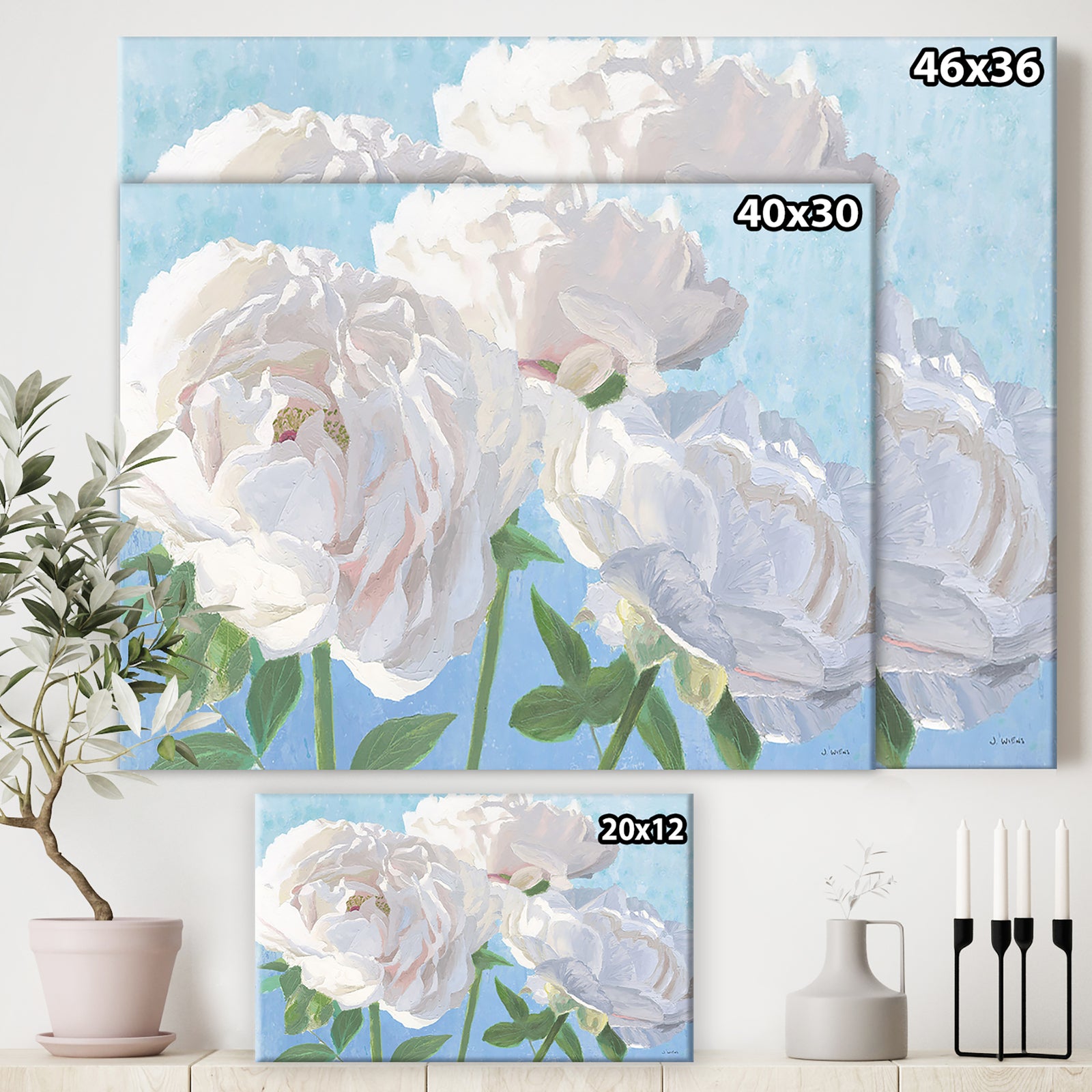 RW Essence of June I - Cottage Canvas Wall Art
