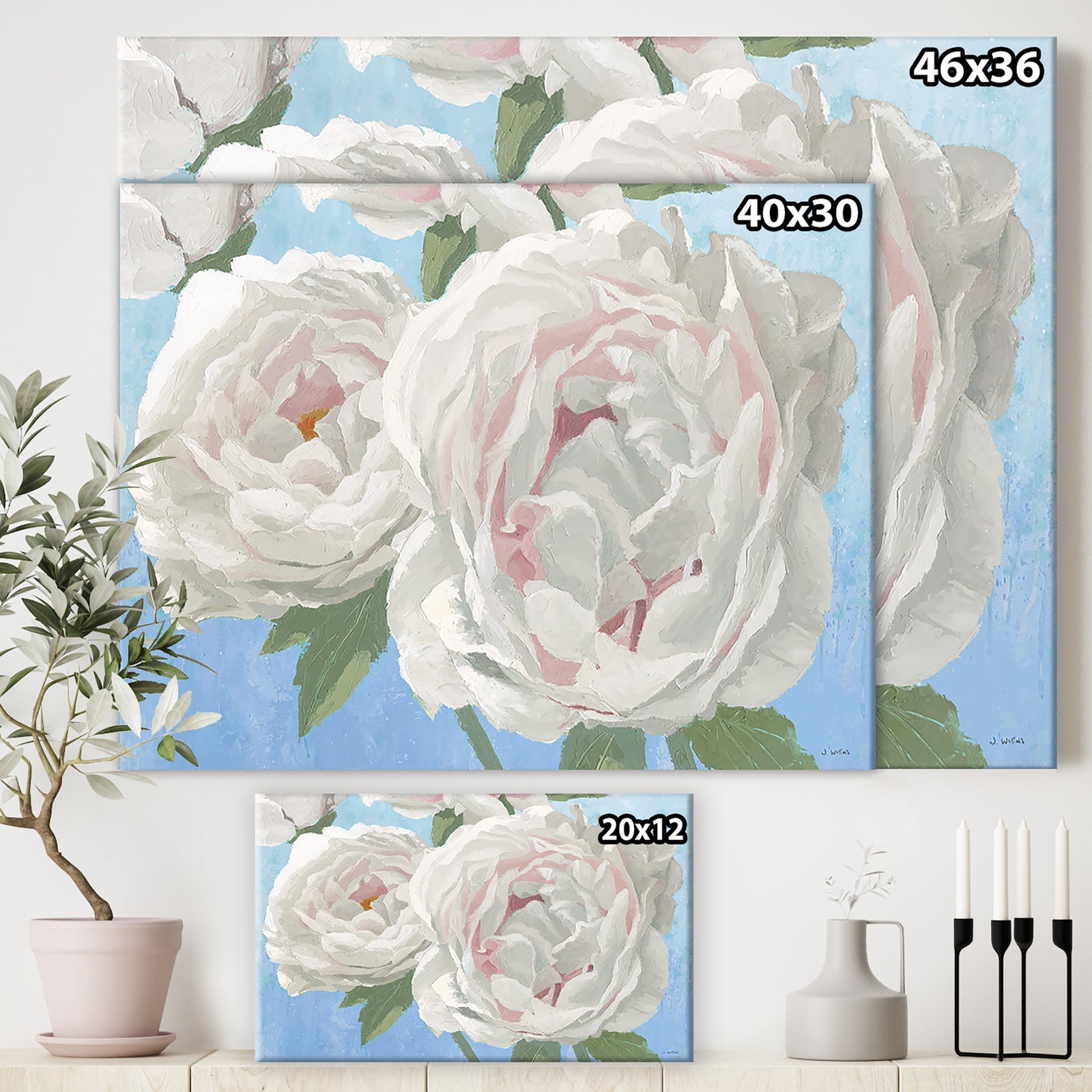 RW Essence of June II - Cottage Canvas Wall Art