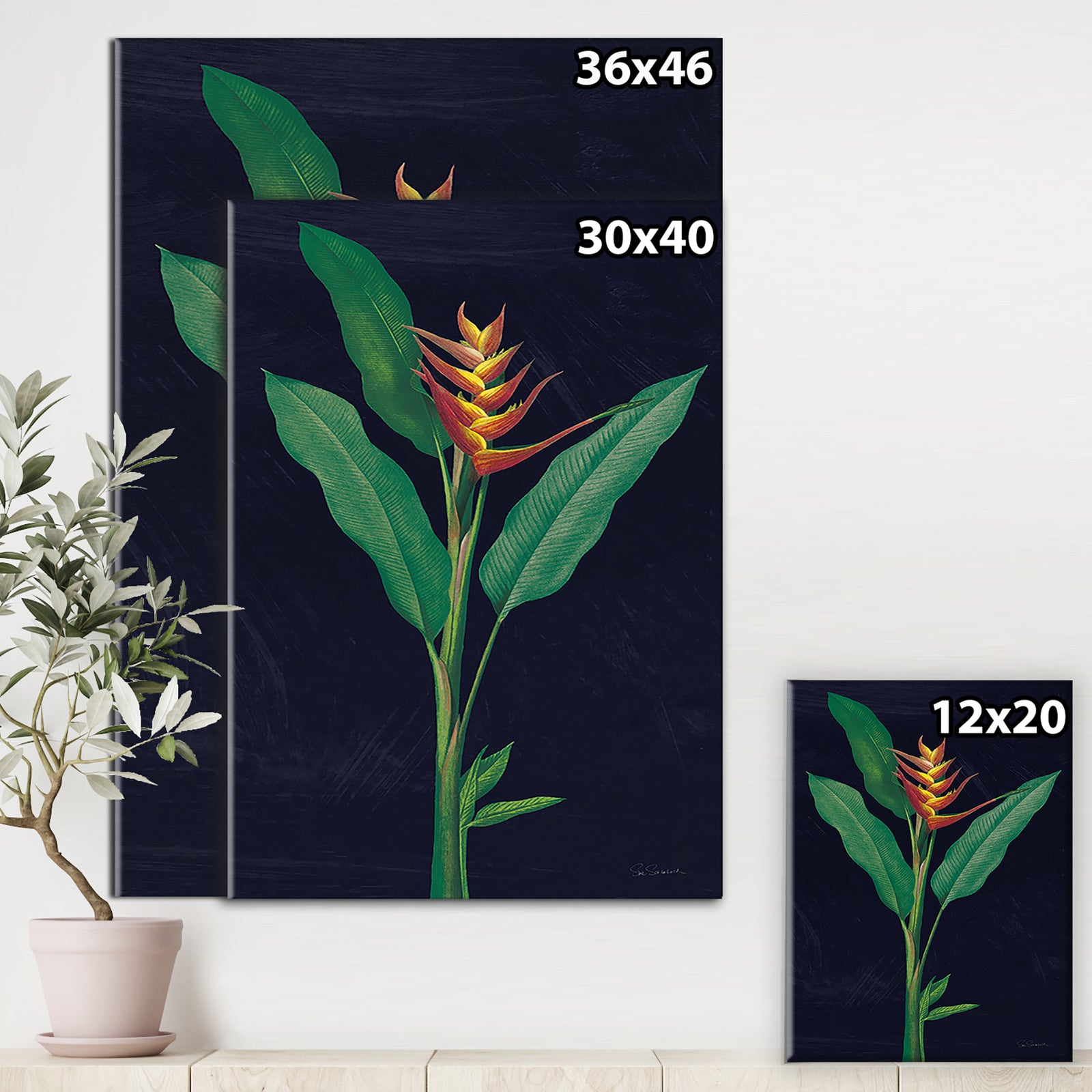 Dramatic Tropical IV - Tropical Canvas Wall Art