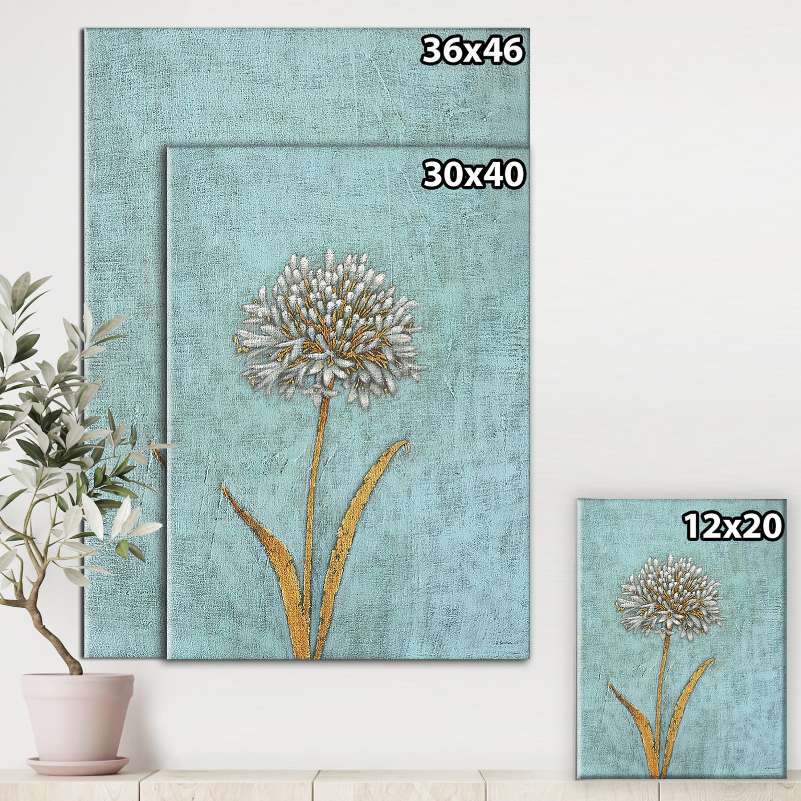 RW Shimmering Summer I - Cottage Canvas Wall Art