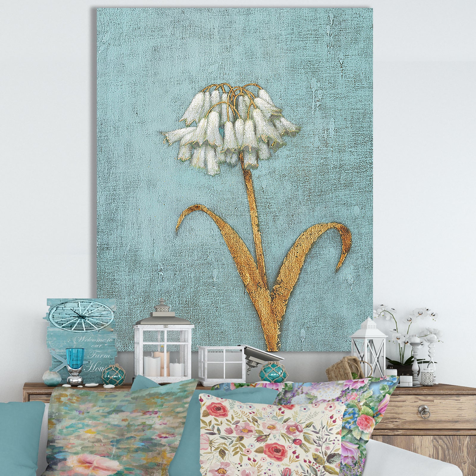 RW Shimmering Summer II - Cottage Canvas Wall Art
