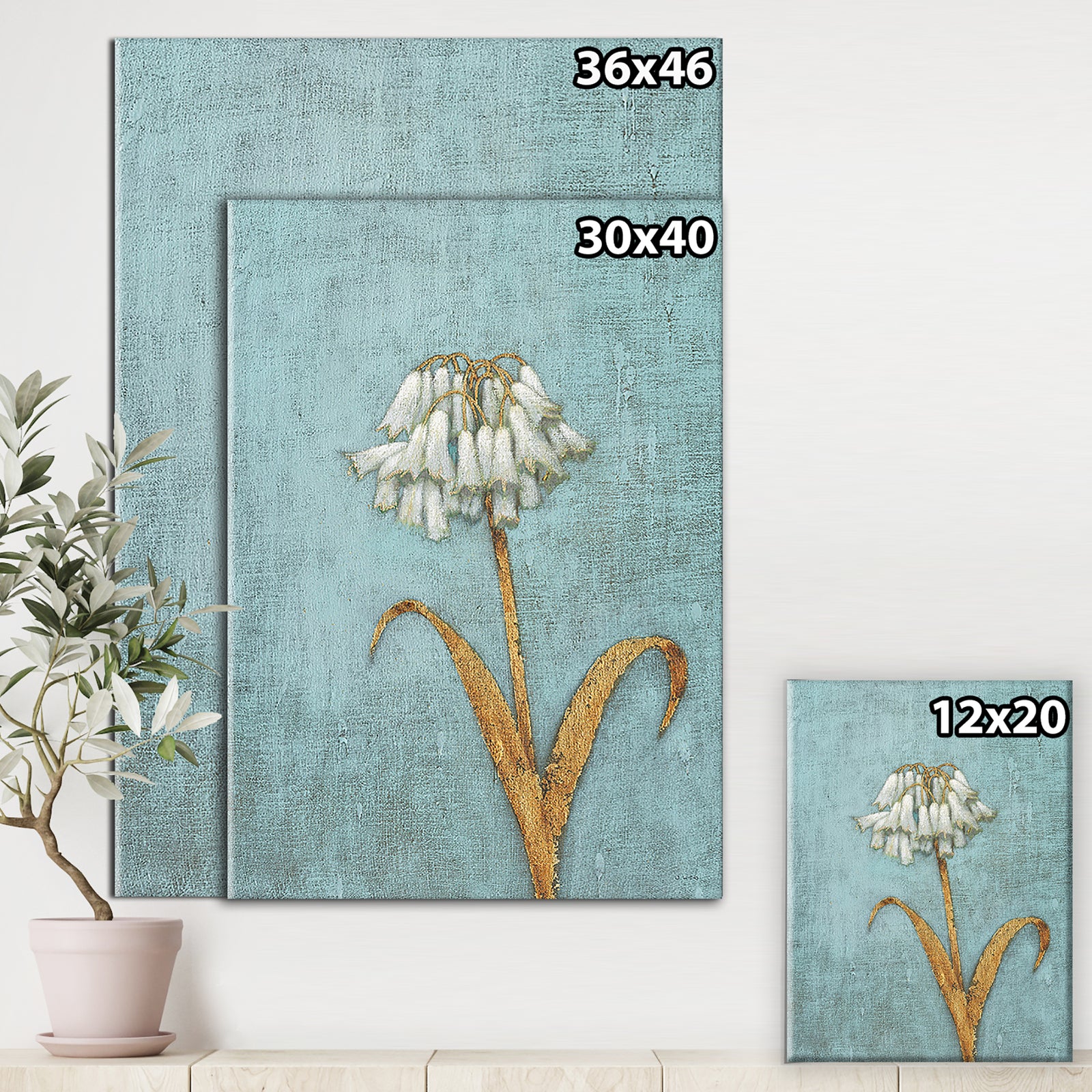 RW Shimmering Summer II - Cottage Canvas Wall Art