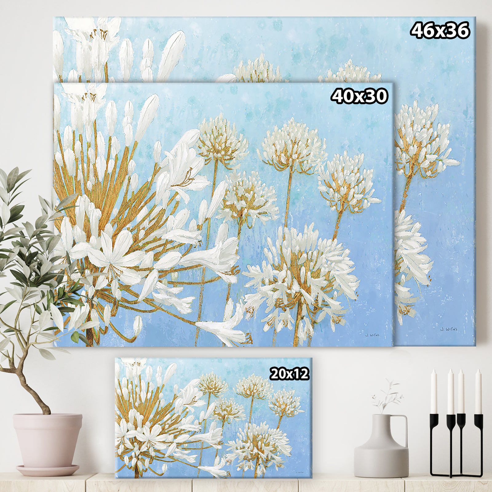 RW Golden Spring - Cottage Canvas Wall Art