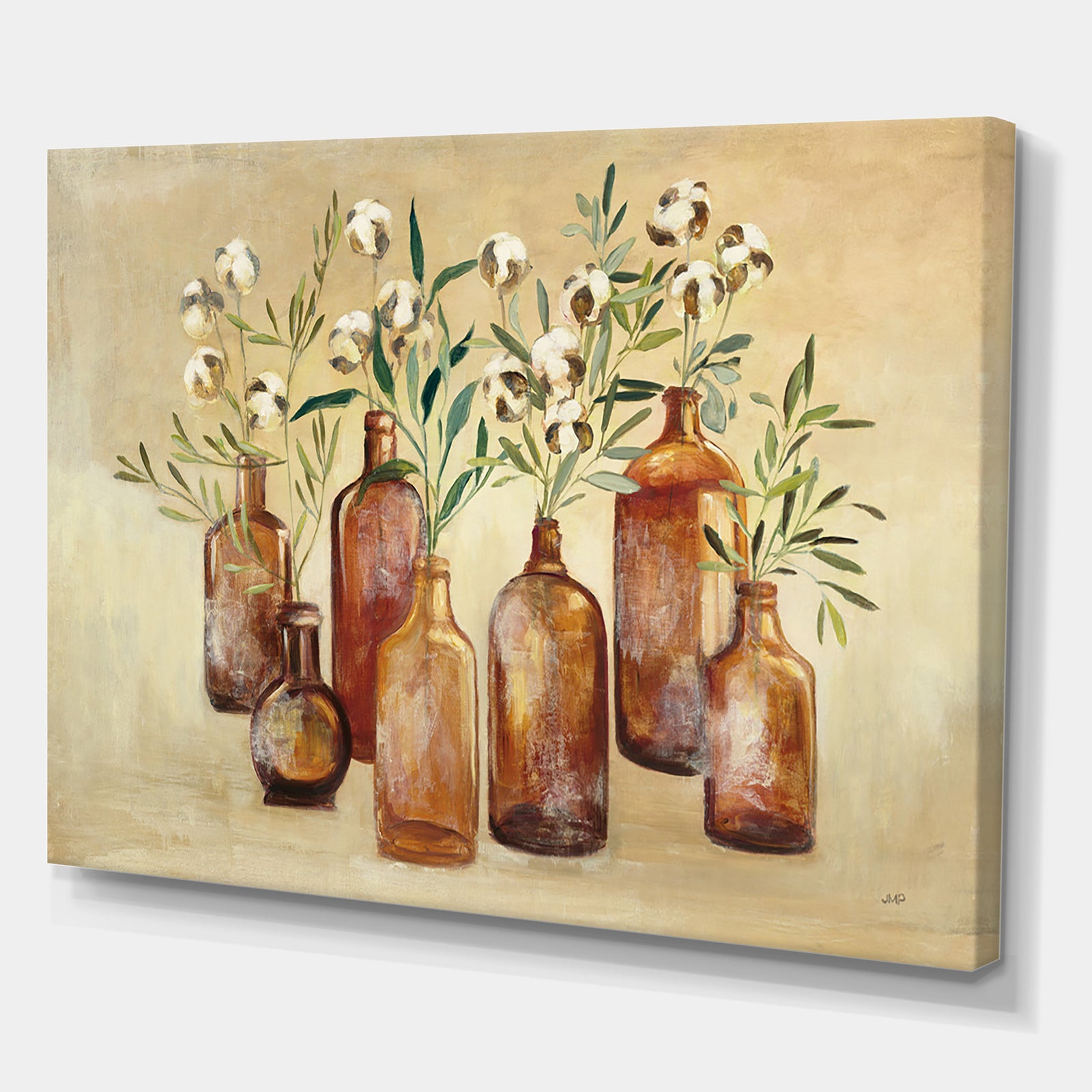 RW Cotton Still Life I - Cottage Canvas Wall Art
