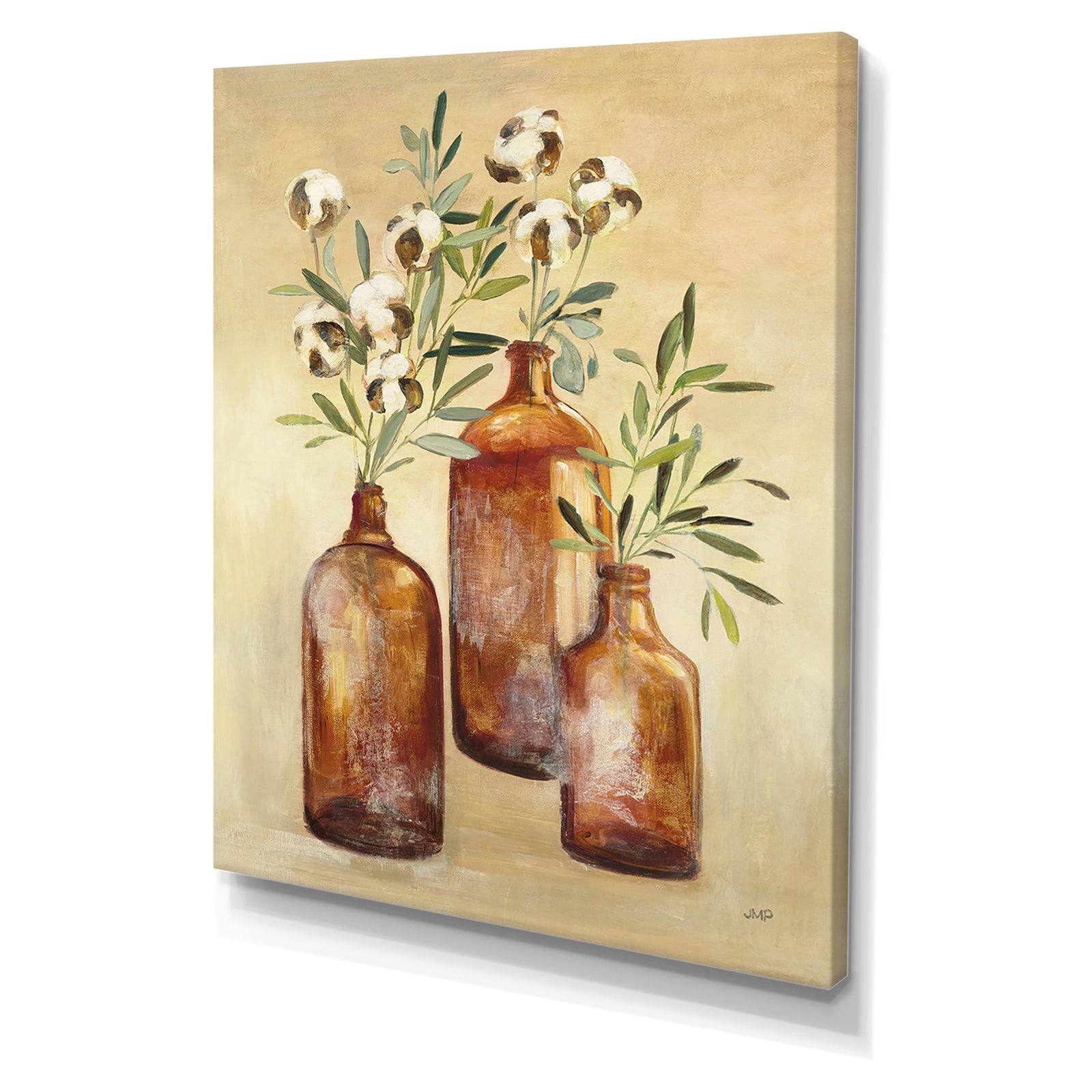 RW Cotton Still Life III - Cottage Canvas Wall Art