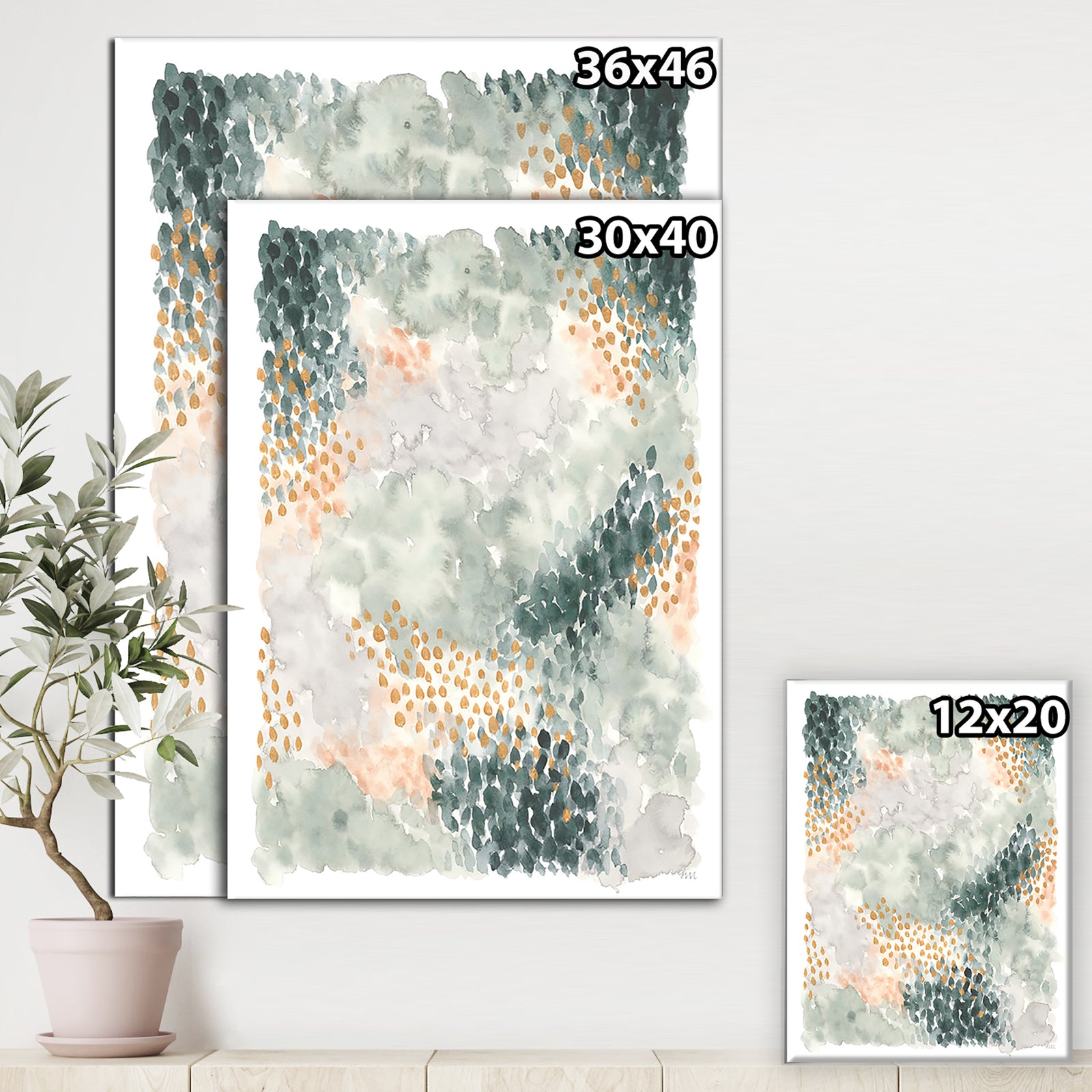 NR Spring Blooms I - Modern Canvas Wall Art
