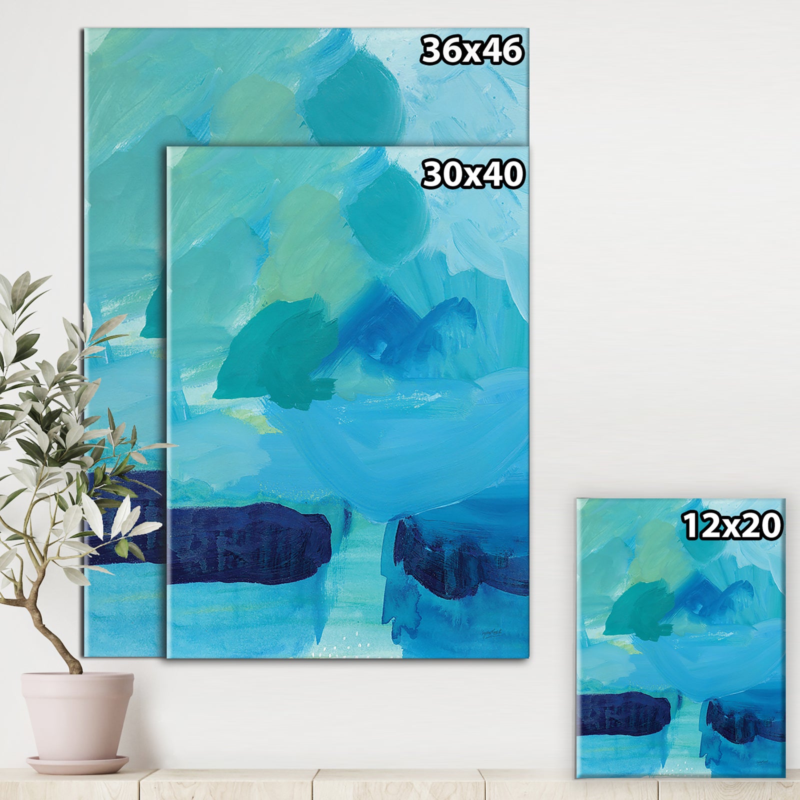 Seascape I - Cottage Canvas Wall Art