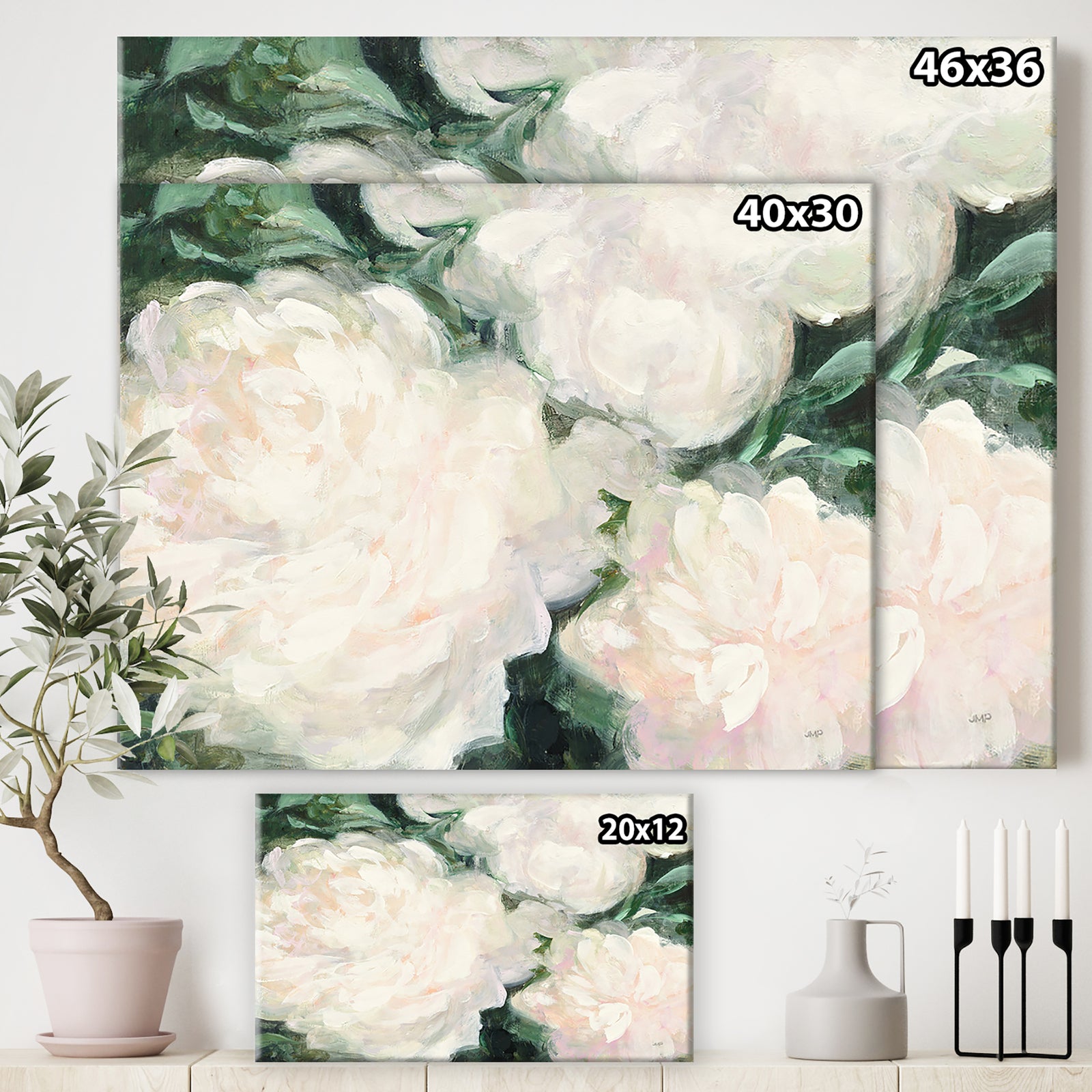 RW Blushing Summer II - Cottage Canvas Wall Art