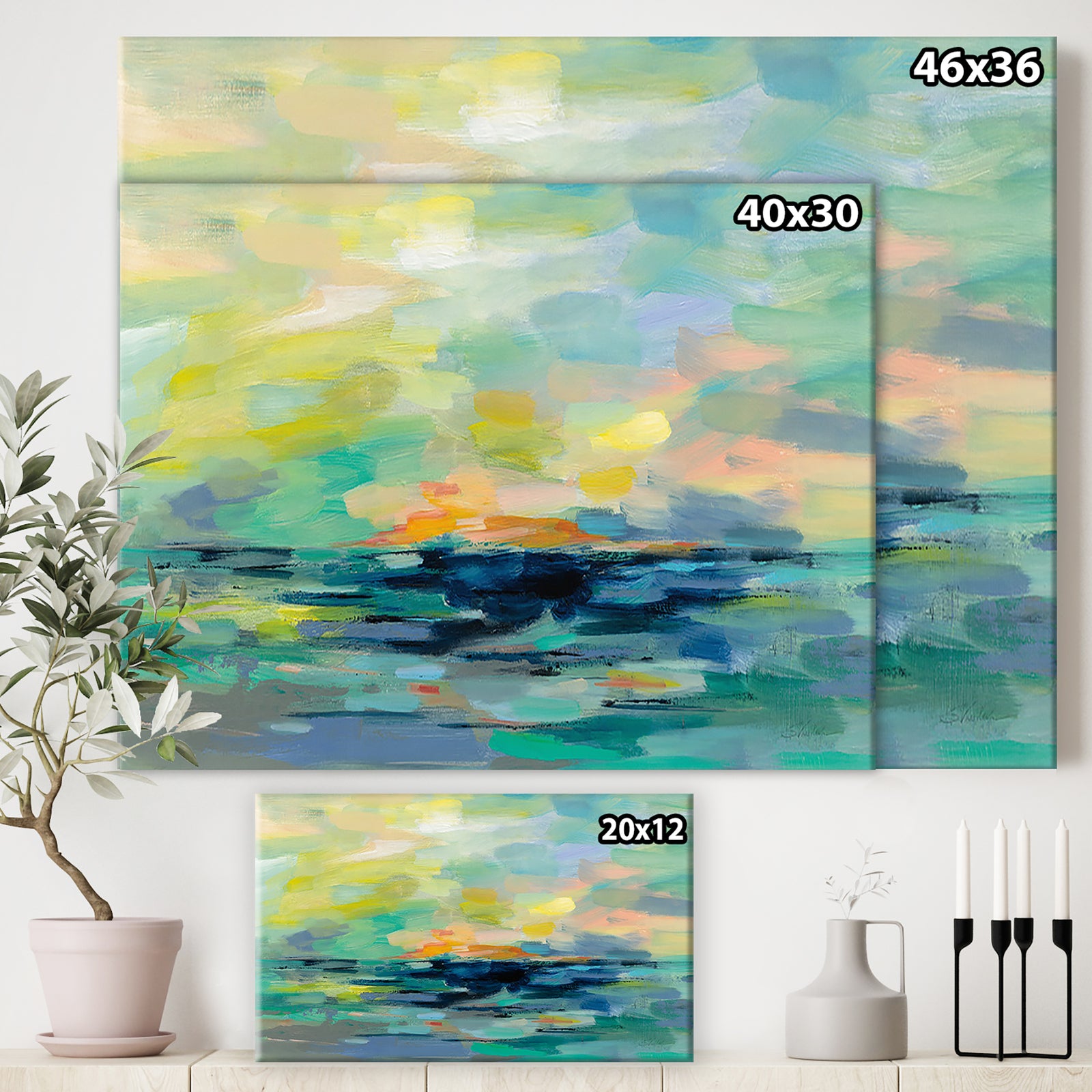 Pacific Beach - Cottage Canvas Wall Art
