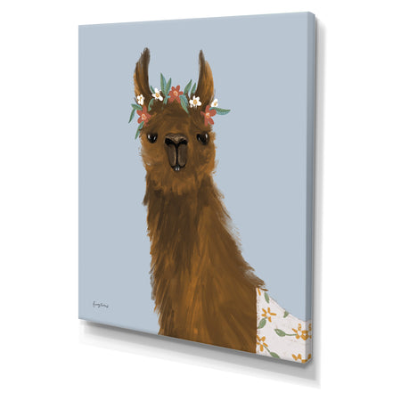 Delightful Alpacas II - Cottage Canvas Wall Art
