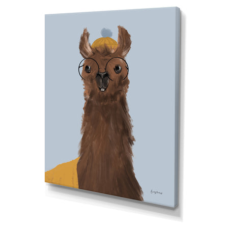 Delightful Alpacas III - Cottage Canvas Wall Art