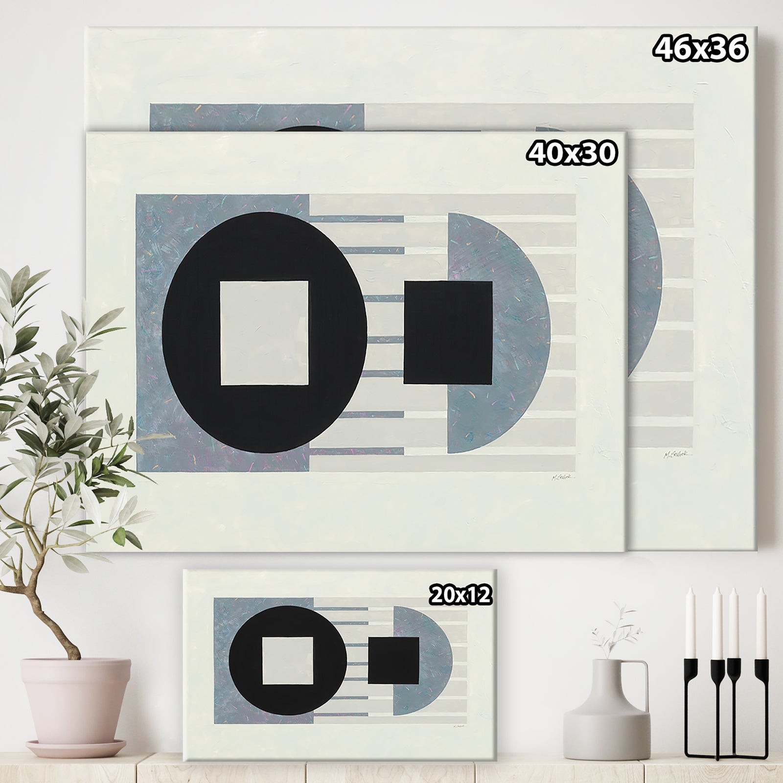 Laterally Speaking - Modern Canvas Wall Art