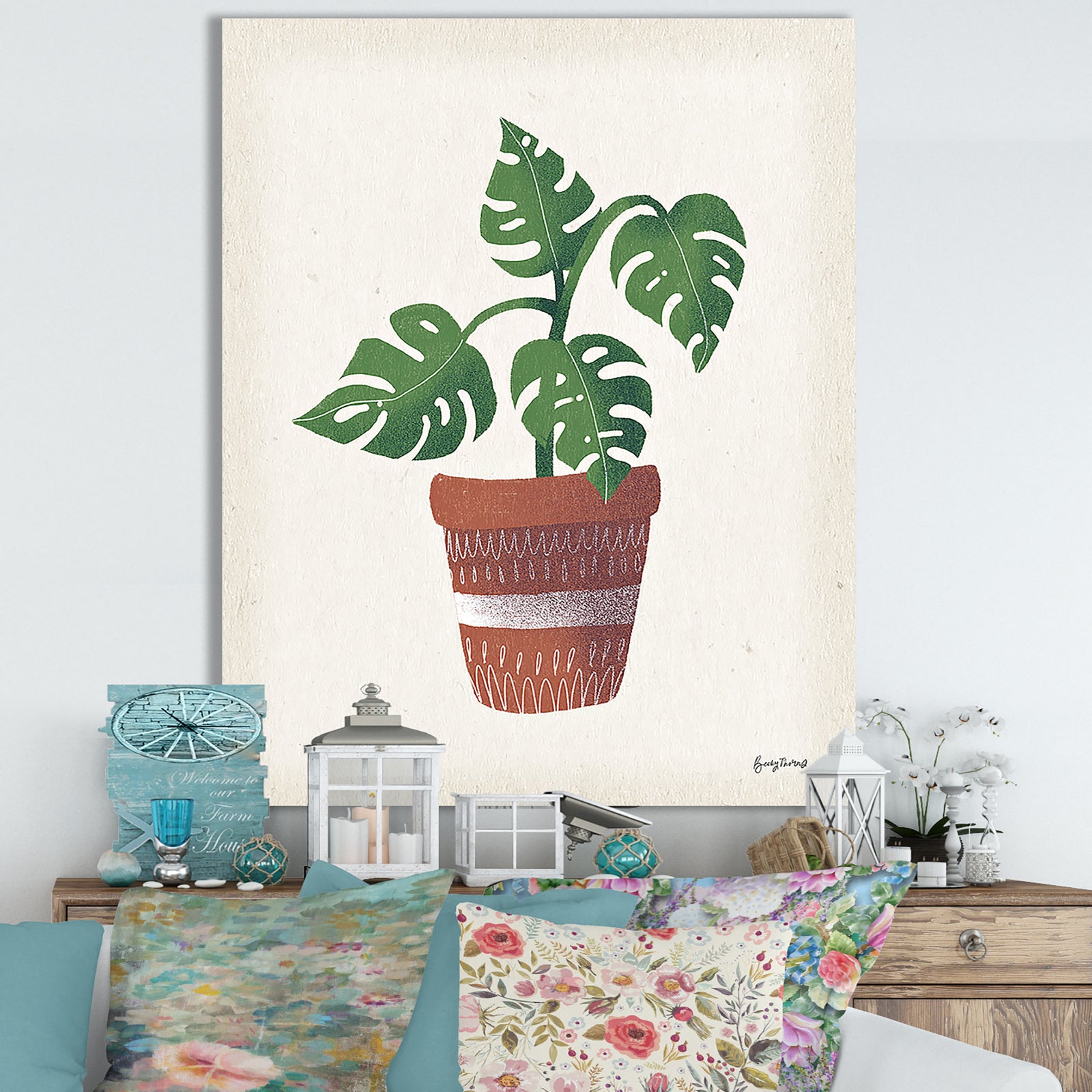 Greenhouse III - Cottage Canvas Wall Art