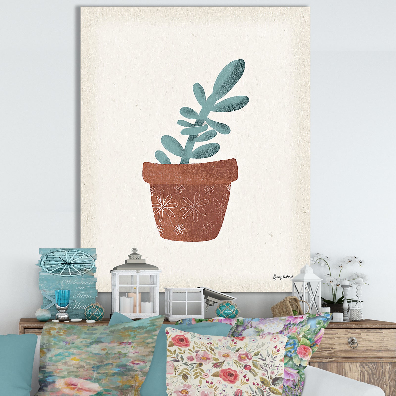 Greenhouse V - Cottage Canvas Wall Art