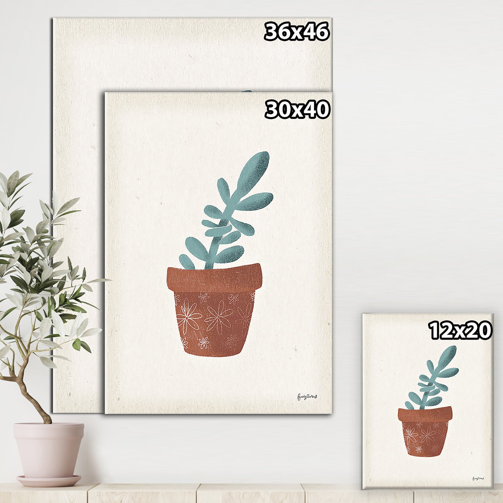 Greenhouse V - Cottage Canvas Wall Art