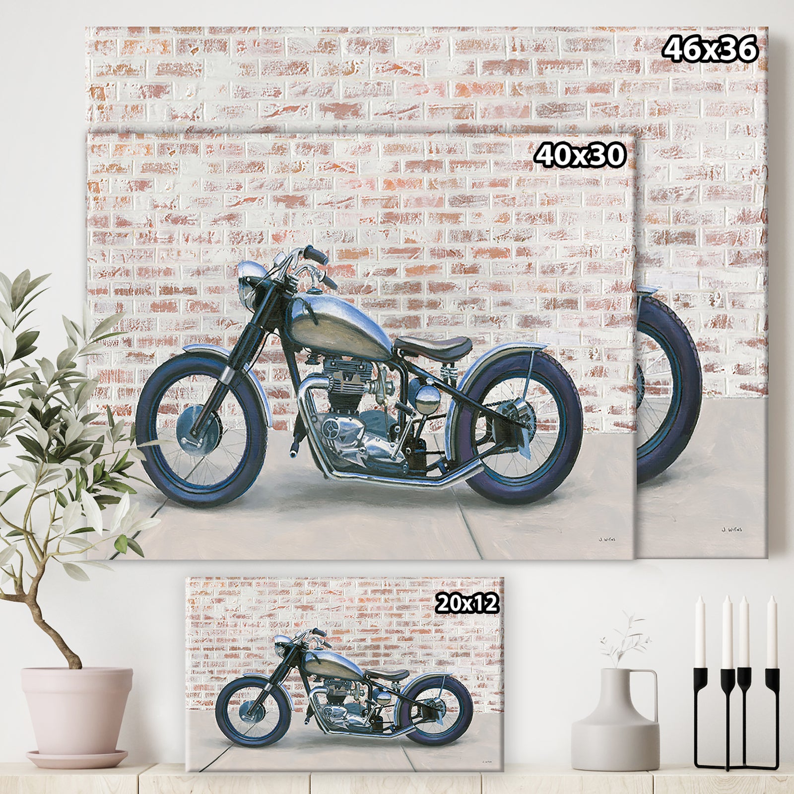 RW Lets Roll II - Cottage Canvas Wall Art