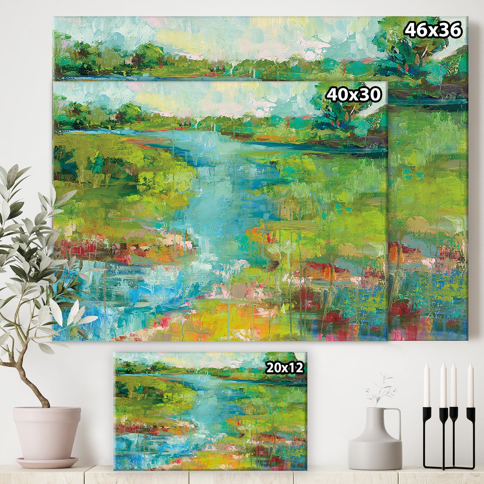 Porch Den 'Spring Marsh - Cottage Canvas Wall Art