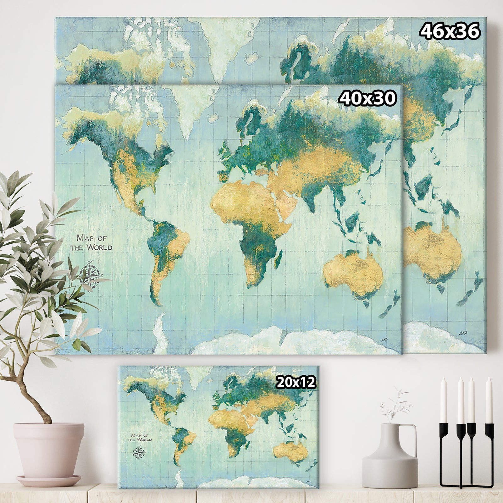 RW Golden Earth - Cottage Canvas Wall Art