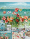 RW Coastal Poppies - Cottage Canvas Wall Art