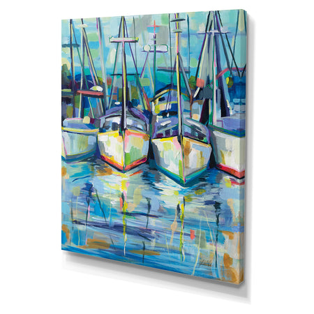Morning Dock - Cottage Canvas Wall Art