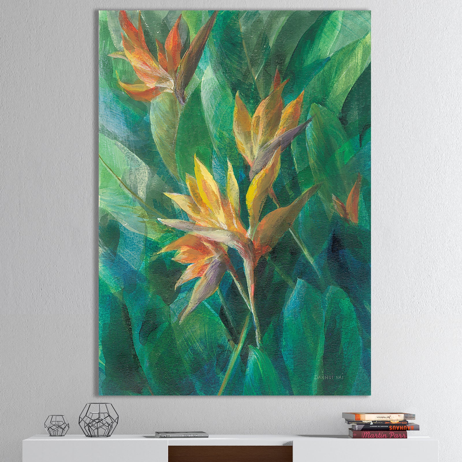 Porch Den 'RW Bird of Paradise II - Tropical Canvas Wall Art