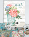 WA Pastel Flower Market II - Cottage Canvas Wall Art